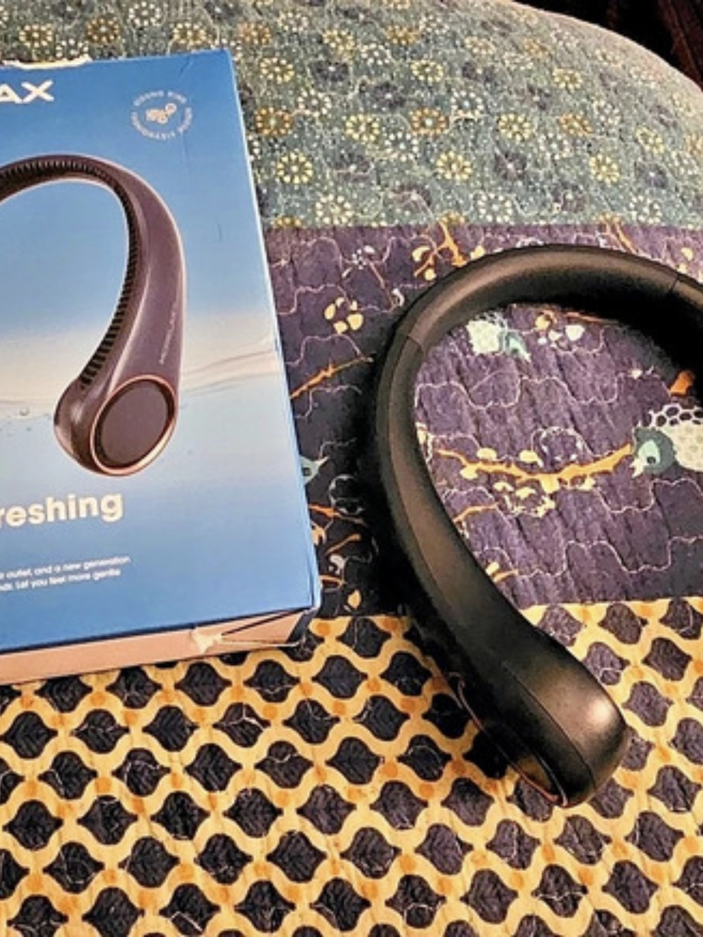 Morelax Portable Bladeless Neck Fan Black